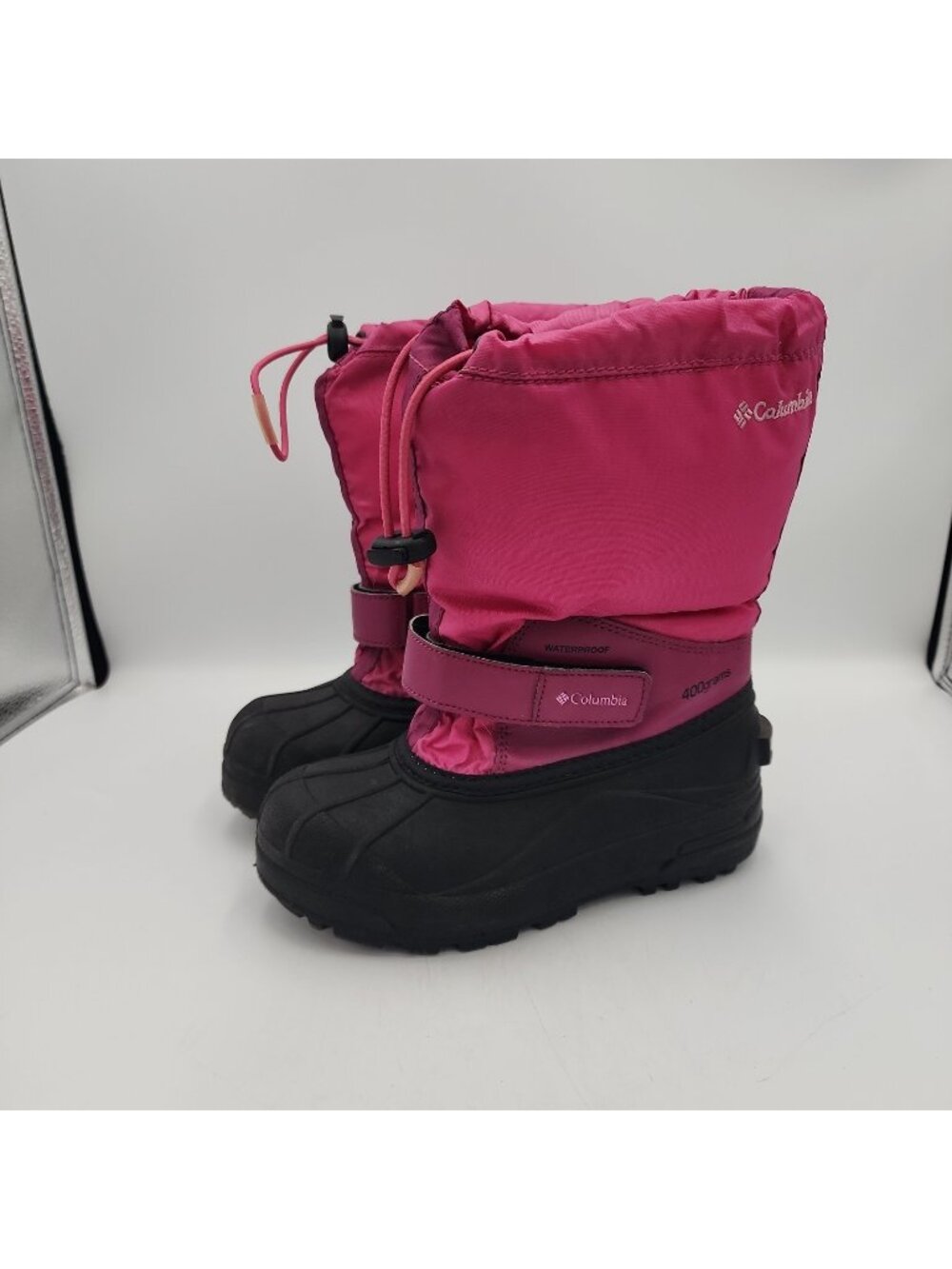 Columbia Bugaboot Girls' Waterproof Winter Snow Boots Size 1 Pink Eur 32